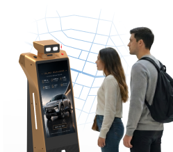 commercial robot assistant for automobile showroom