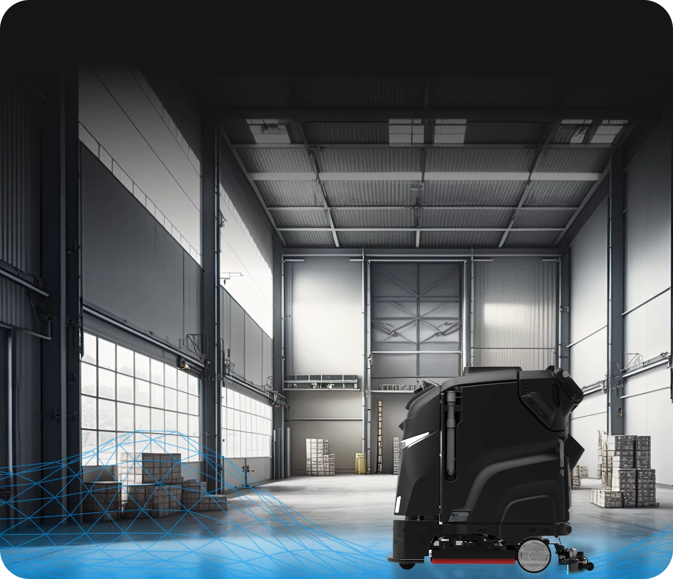 centralized control industrial cleaning robot