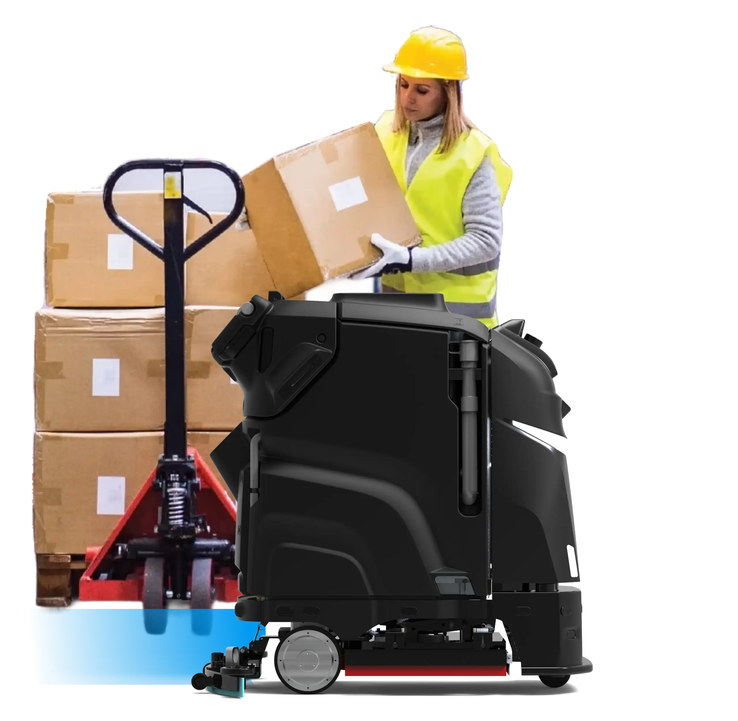 commercial warehouse cleaning robot