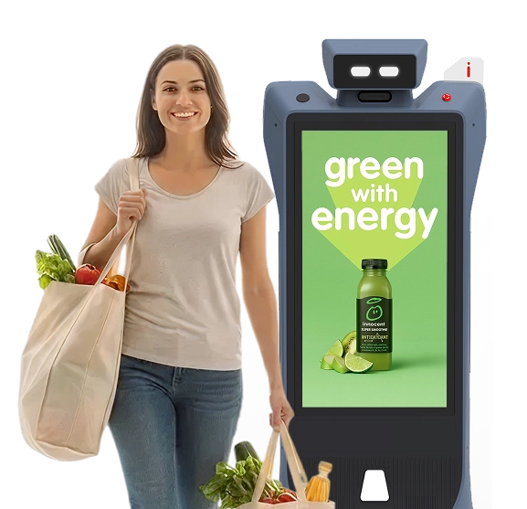 advertising robot in retail