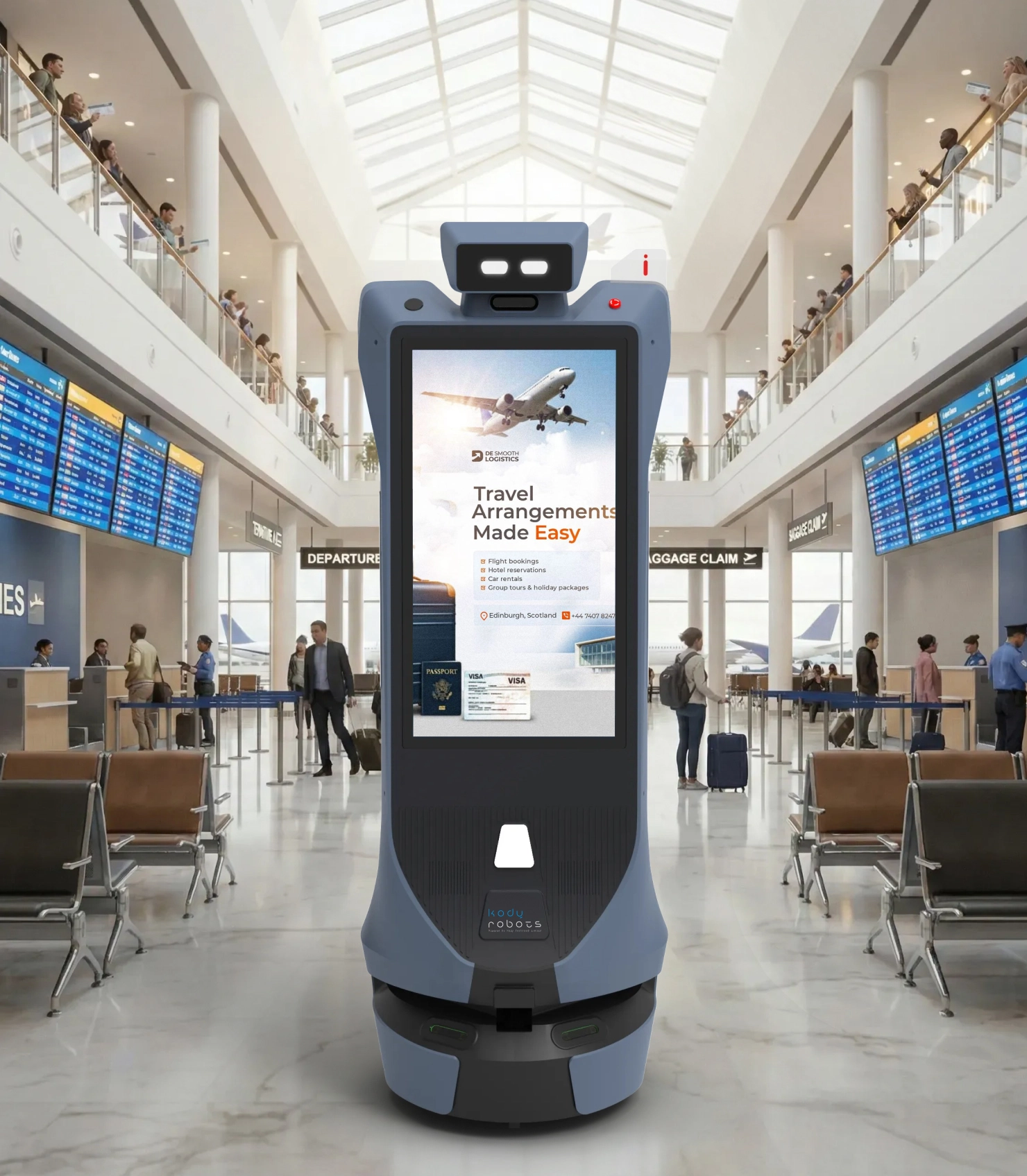 advertisement robot odigo for airport