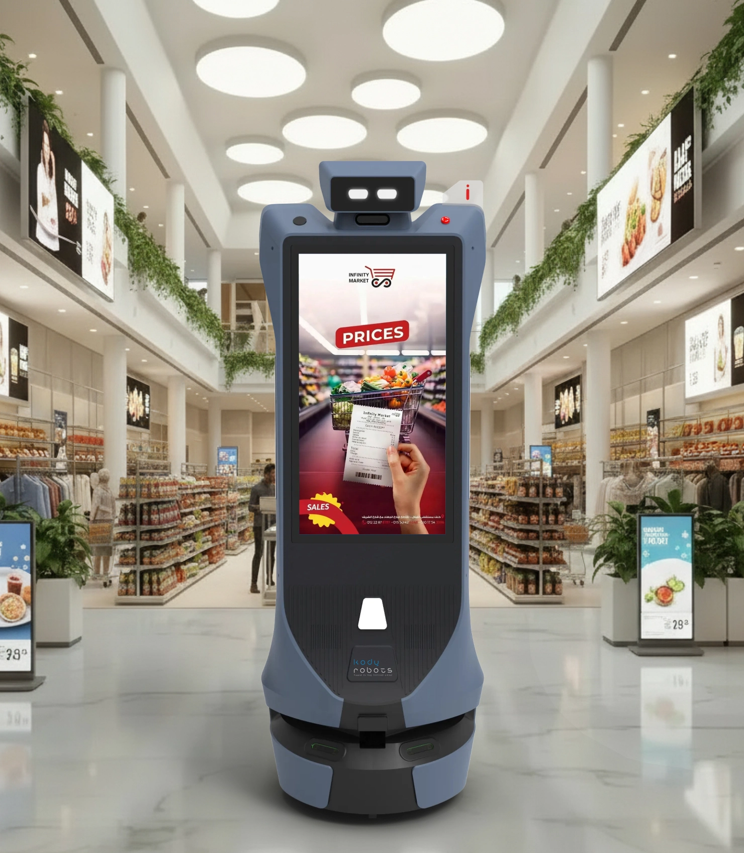 advertisement robot odigo for retail