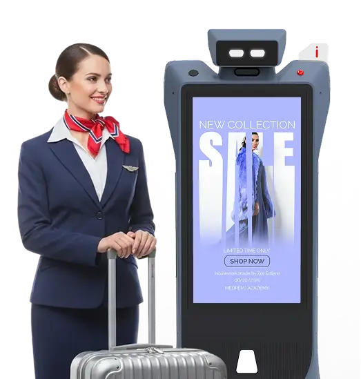 odigo airport advertising robot