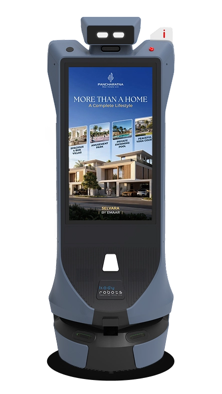 ai-powered advertising robot for real estate centres