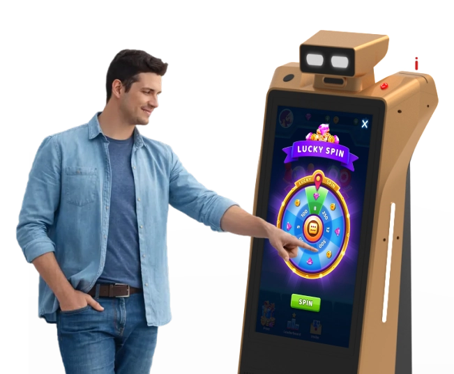 adaptive interactive engagement robot for conventions