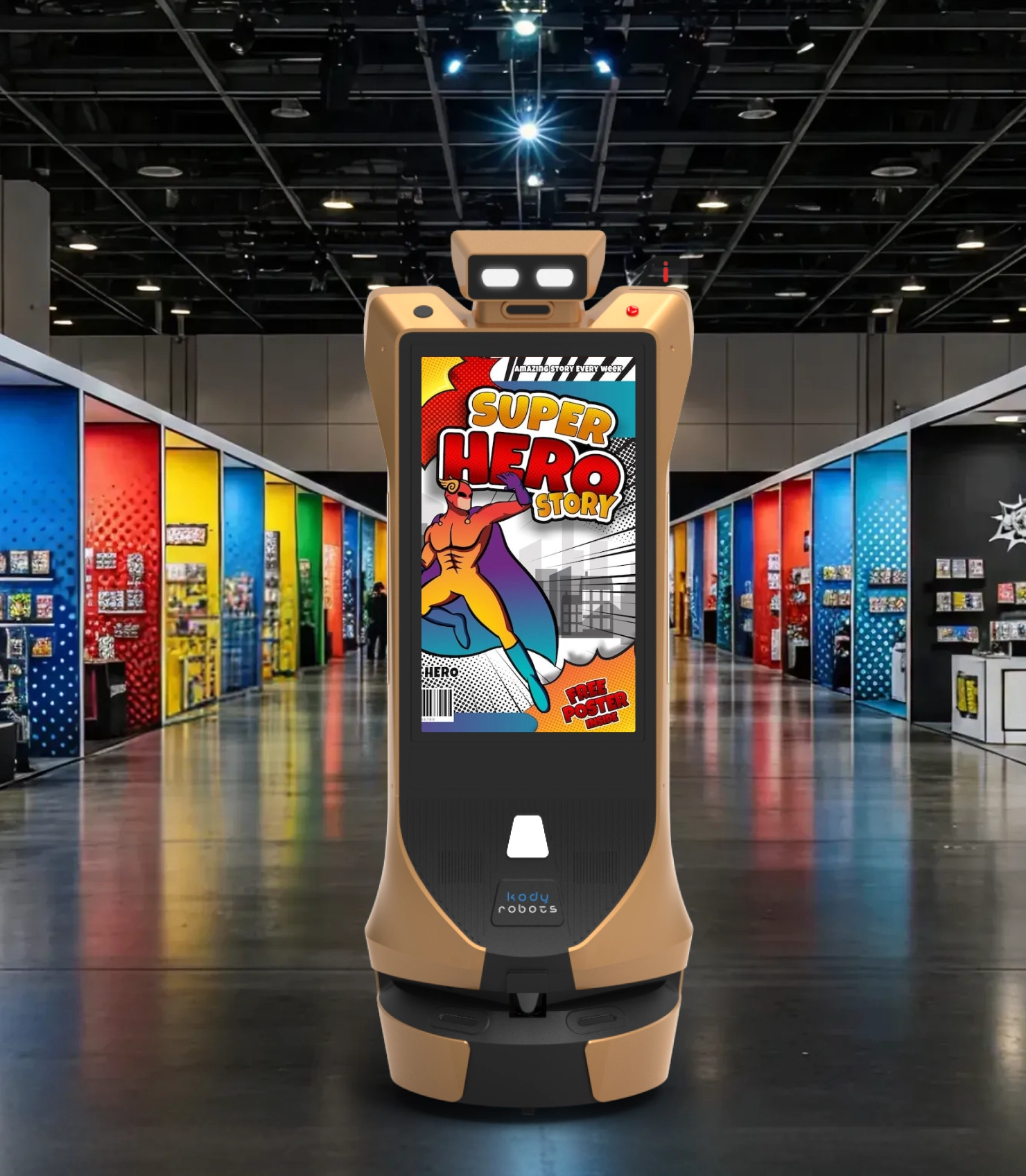 advertisement robot odigo for convention