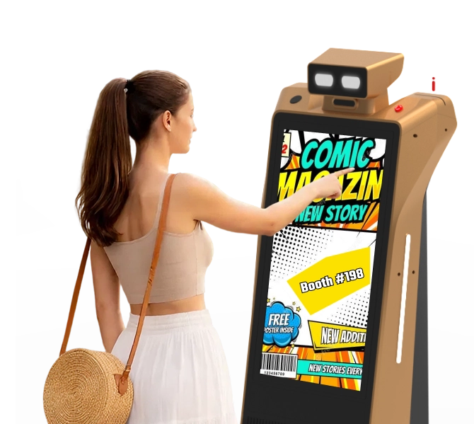 targeted advertising robot for convention event