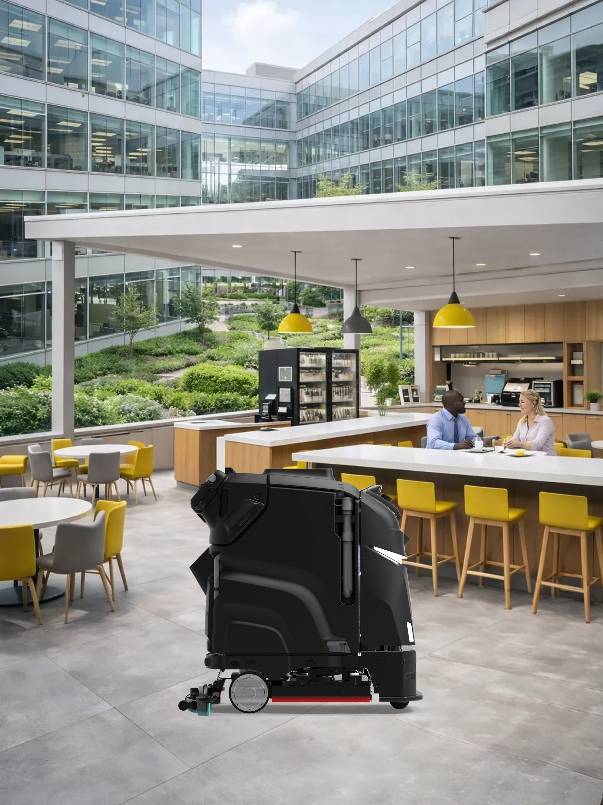 autonomous cleaning robot for business parks