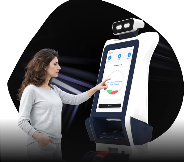 guided screening workflow with diagnostic robot