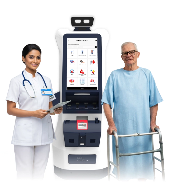 health screening robot for hospital pre-check