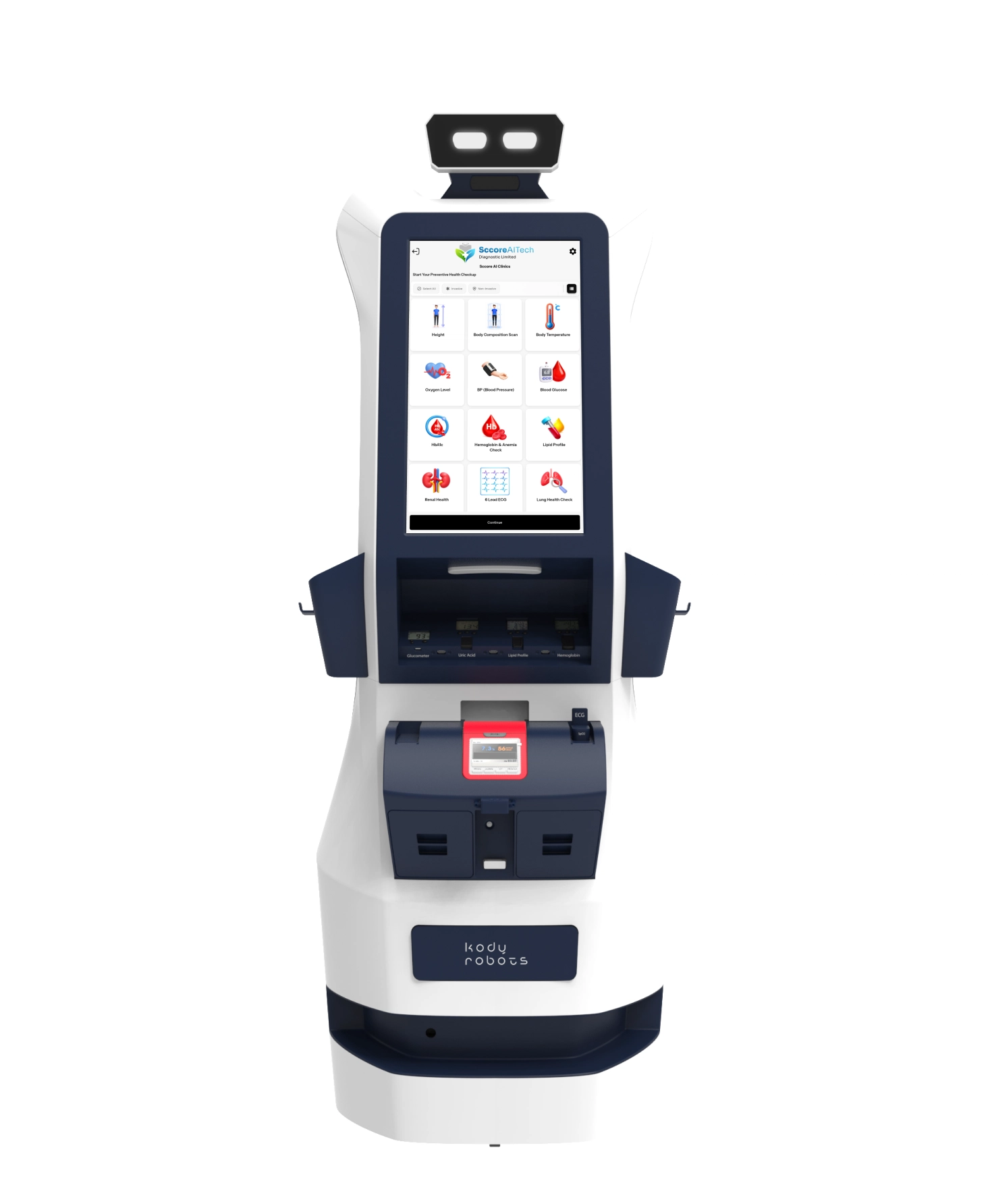 kody robots health screening robot medigo