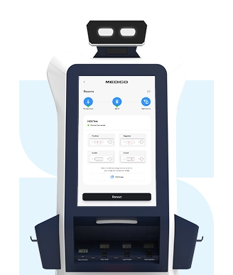 medical robot for blood marker screening