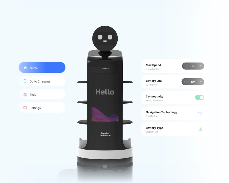 ai-powered serving robot for mall food court