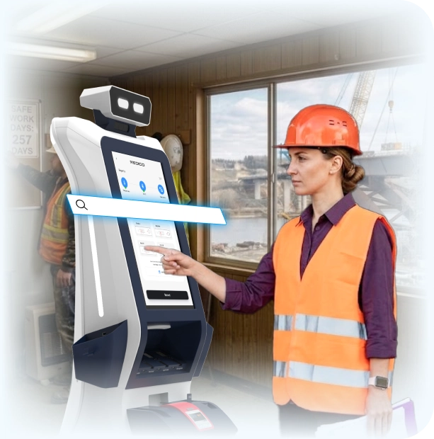 health screening robot for bridge construction sites