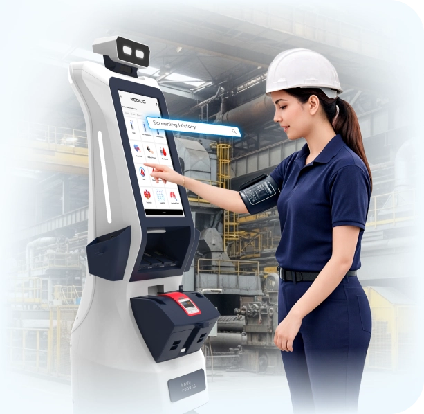 health screening robot for chemical factories