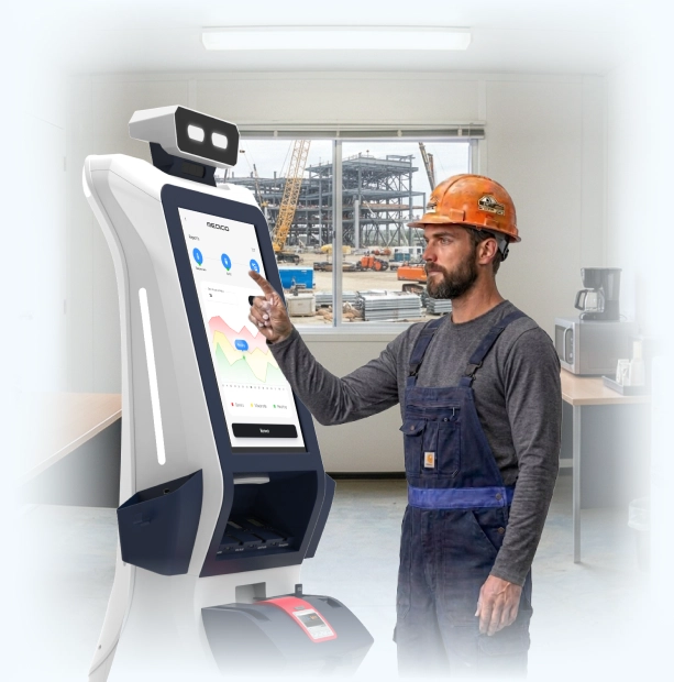 health screening robot for epc construction sites