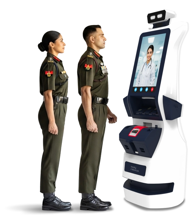health screening robot for military academies