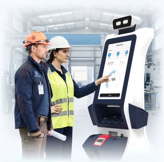 health screening robot for steel and metal factories