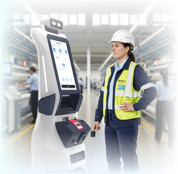 health screening robot for textile factories