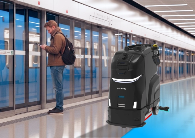 autonomous cleaning robot for metro stations