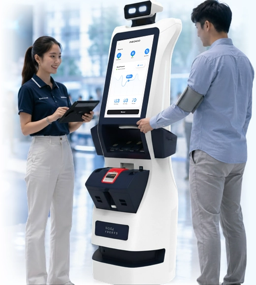 health screening robot for diagnostics events