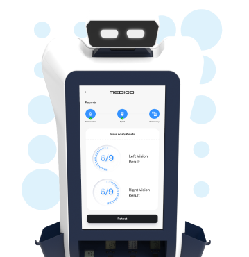 medical robot for hearing and vision checks