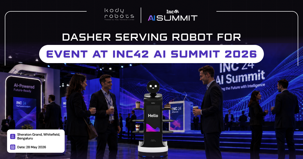 Dasher Serving Robots Deployed at Inc42 AI Summit 2026