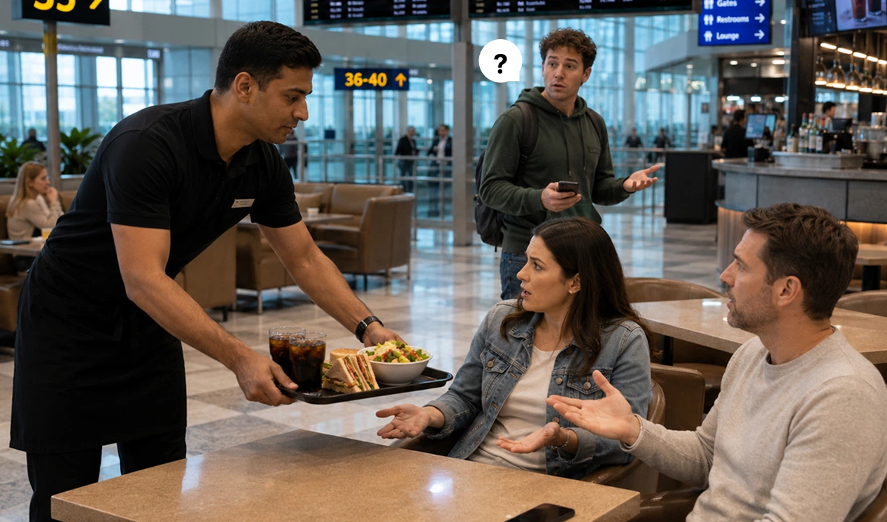 airport without serving robot
