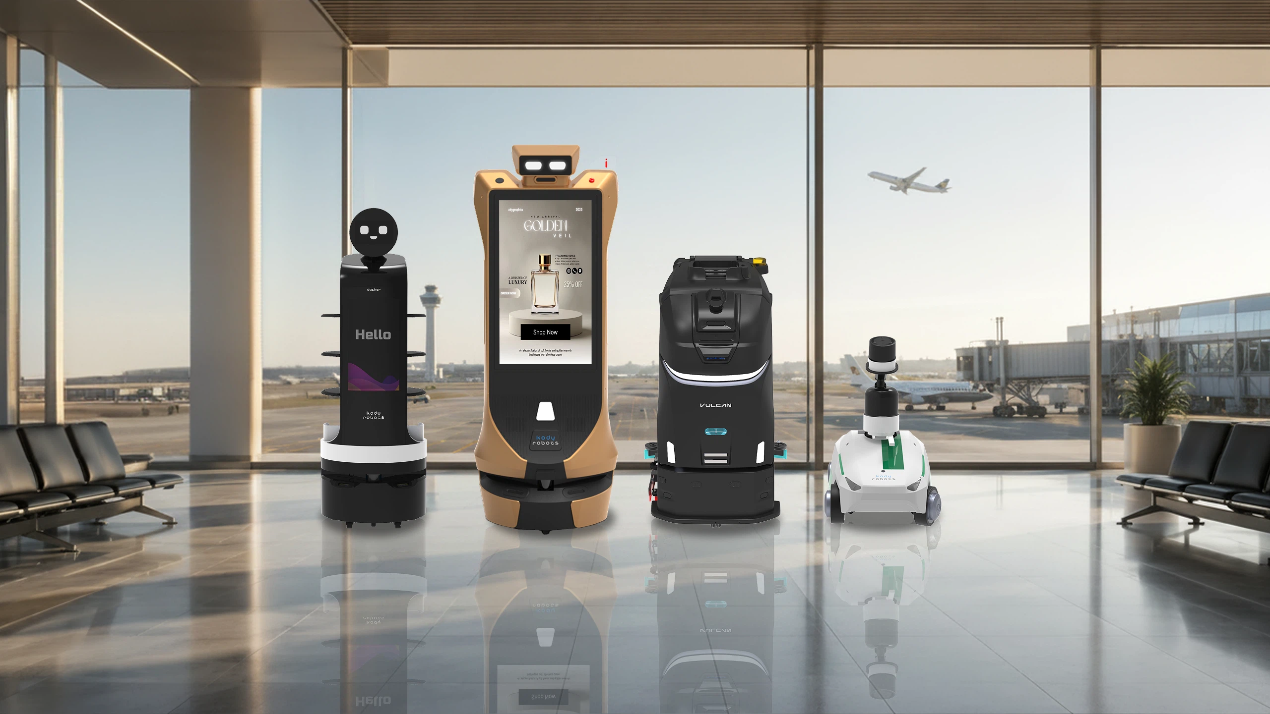 autonomous robots for airports