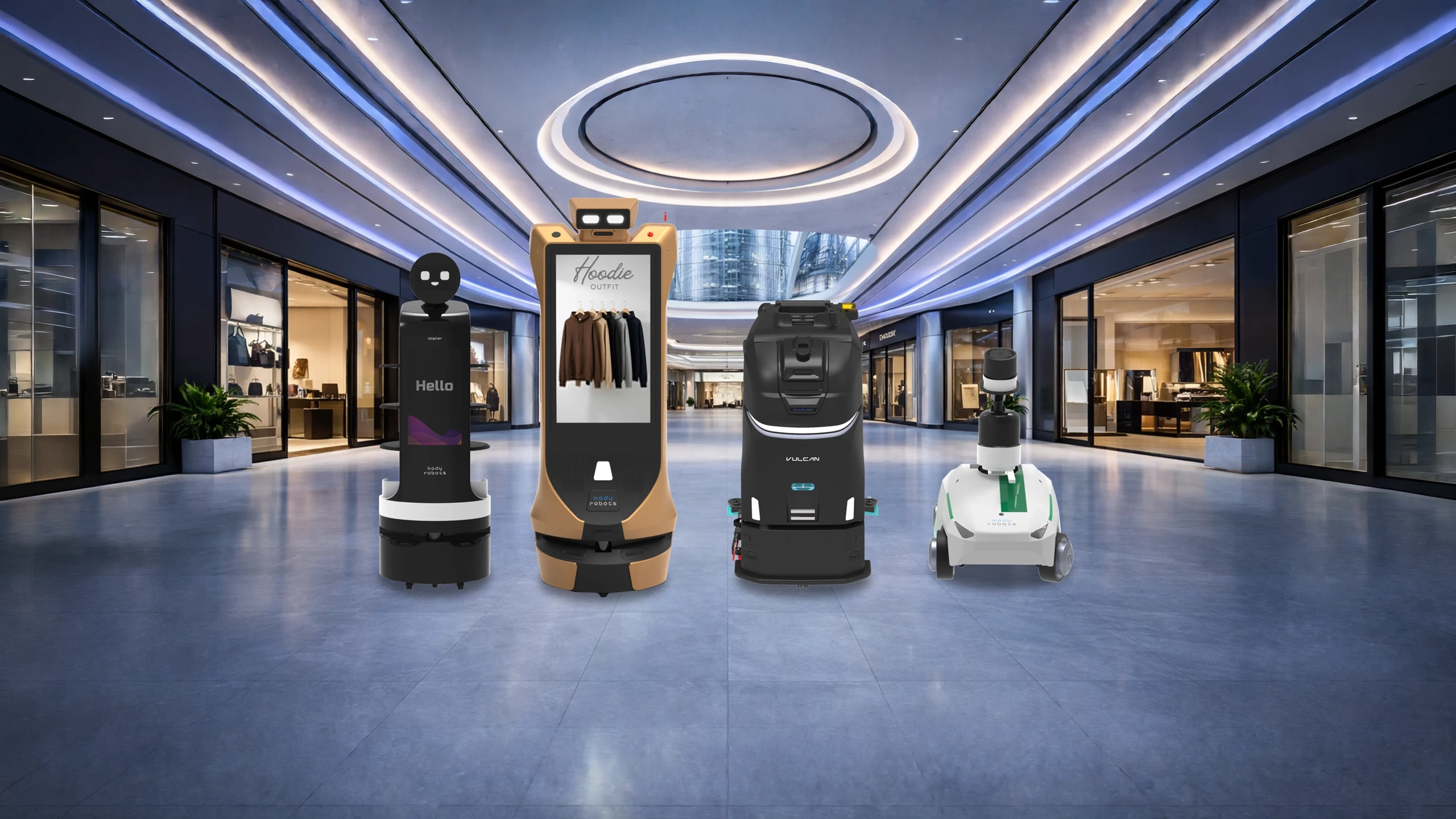 autonomous robots for mall