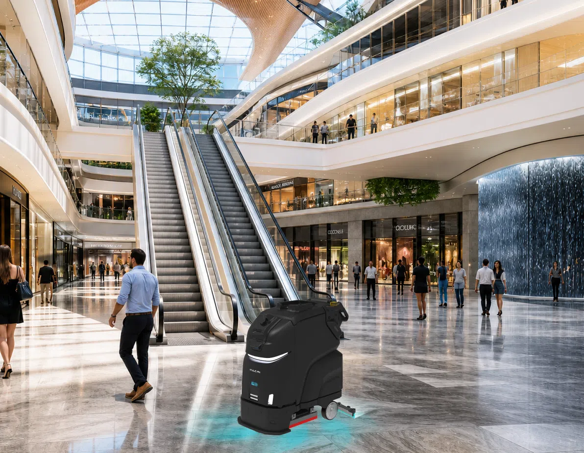 commercial cleaning robot for malls