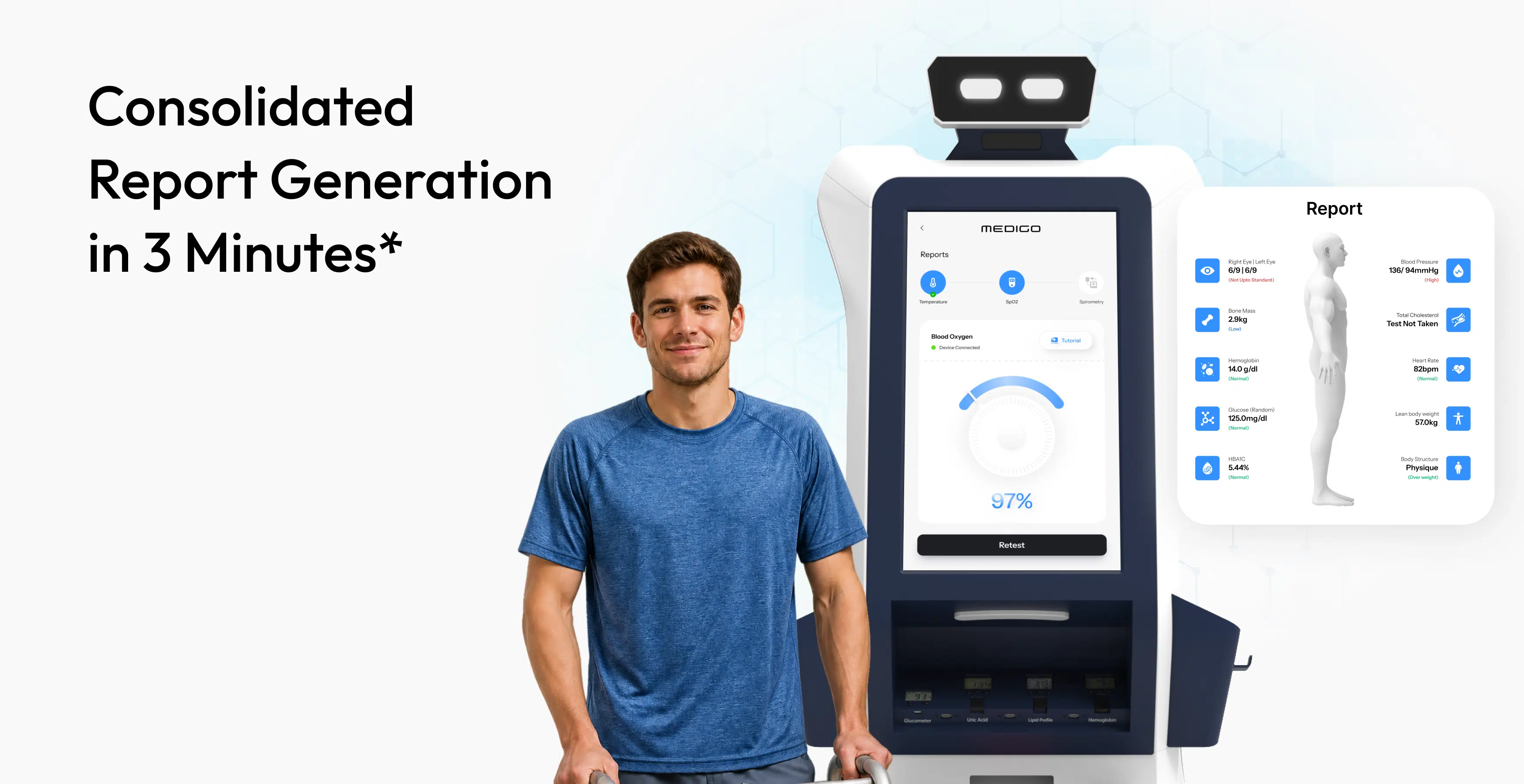 consolidated report generation with medigo