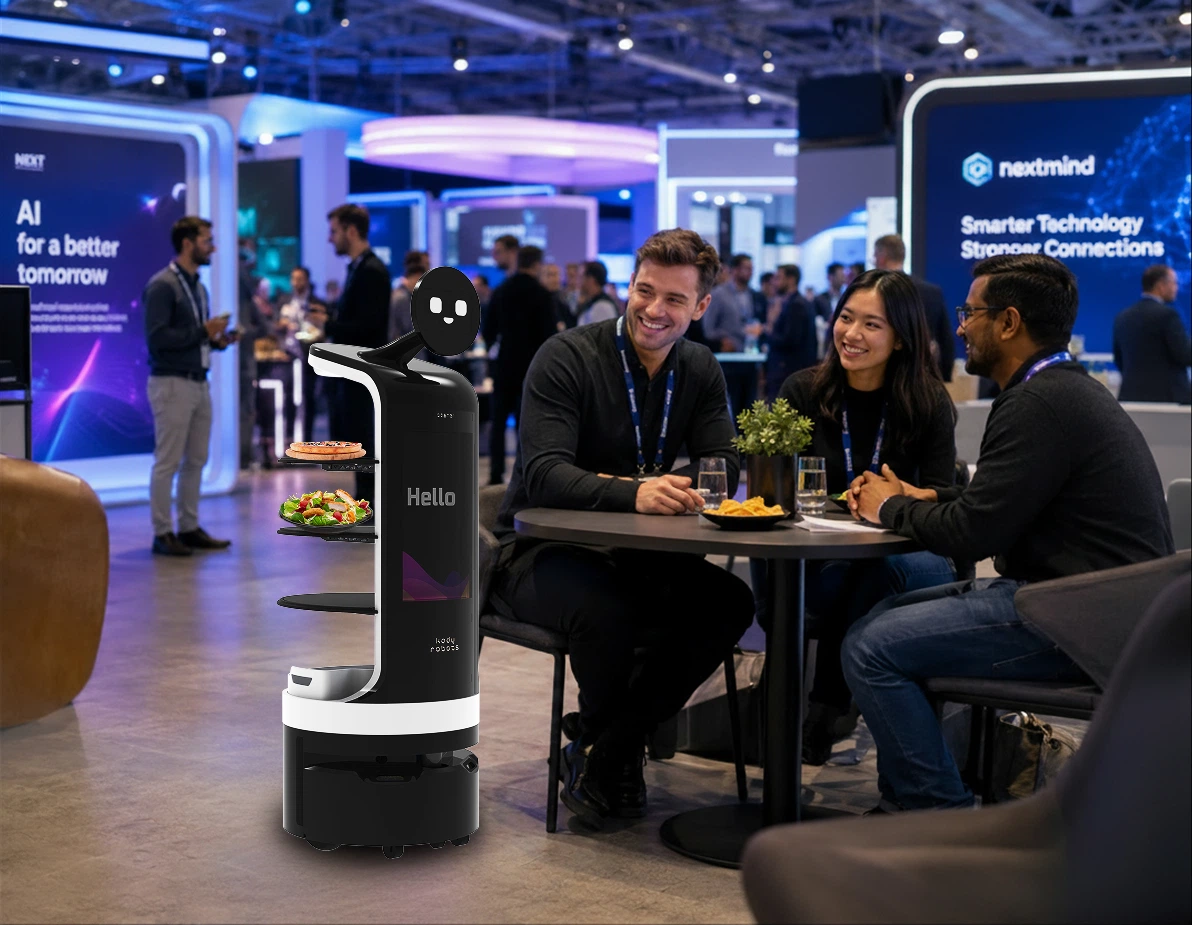 event and exhibition center food serving robot