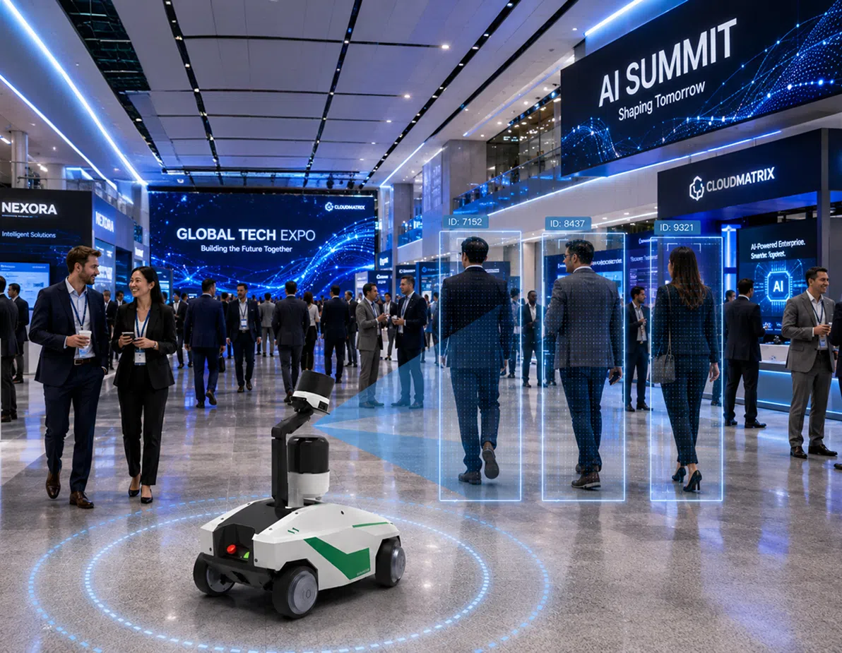 event and exhibition center security patrol robot