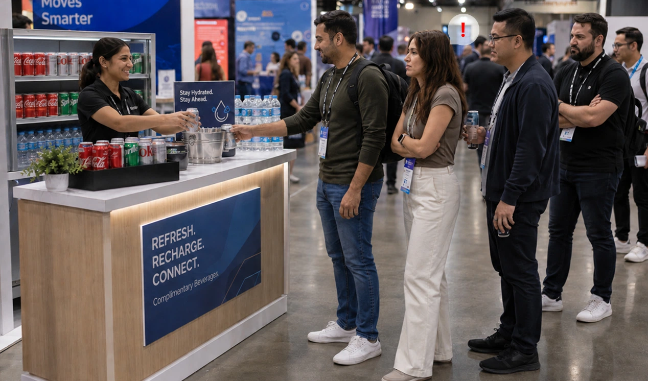 exhibition centers without beverage promotional robot