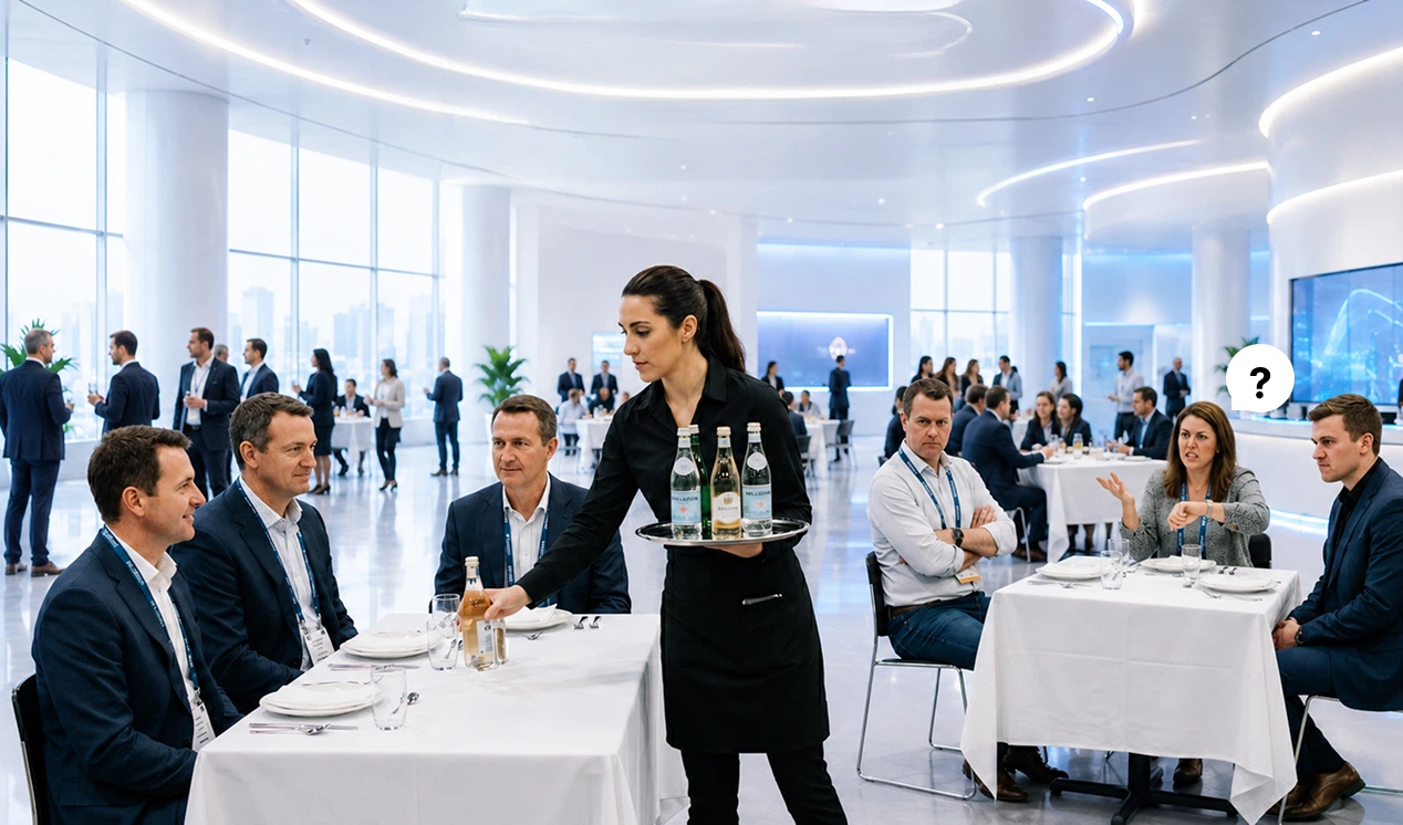 exhibition centers without serving robot