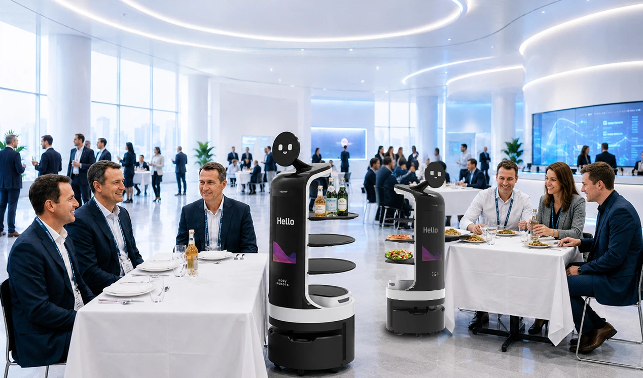 food serving robot for events and exhibition centers