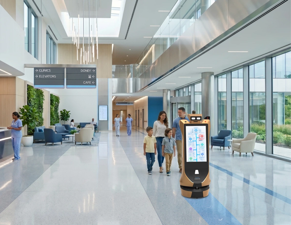 hospitals advertising robot