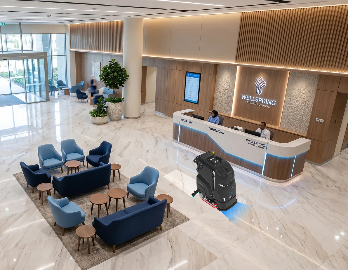 hospitals heavy-duty cleaning robot