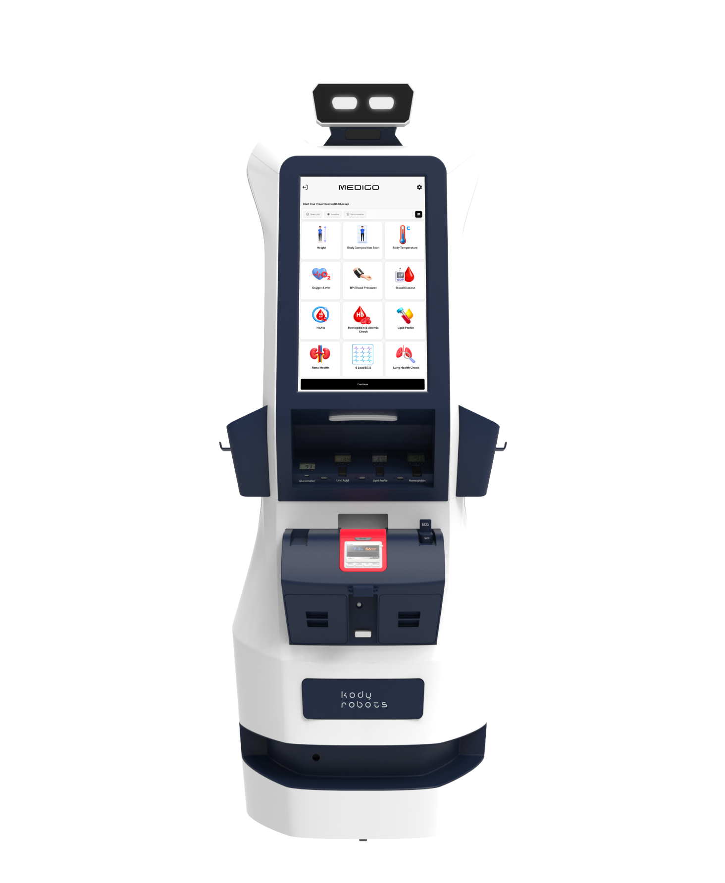 kody robots health screening robot medigo