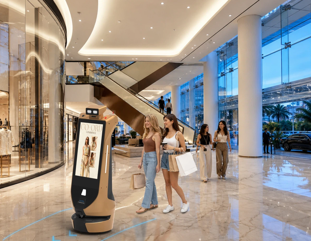 mall advertising robot