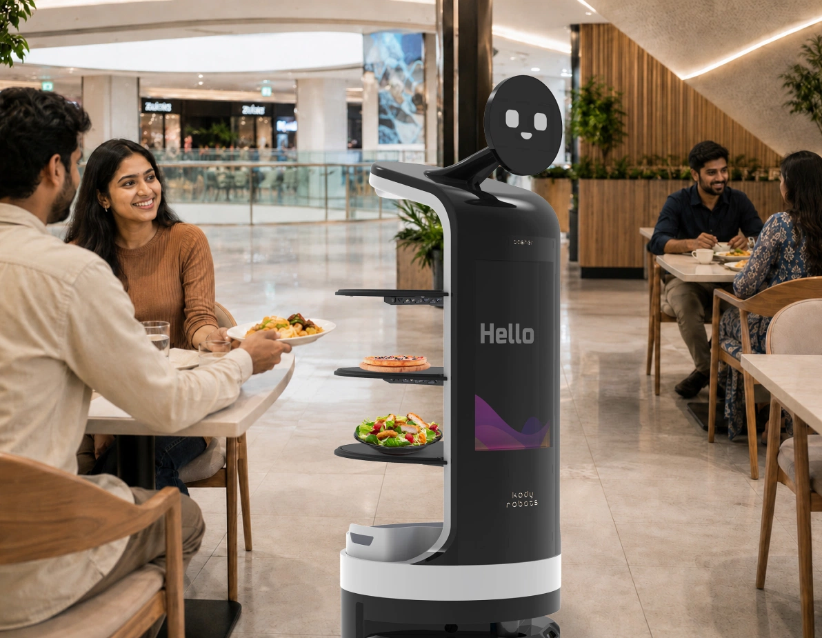 mall food court serving robot