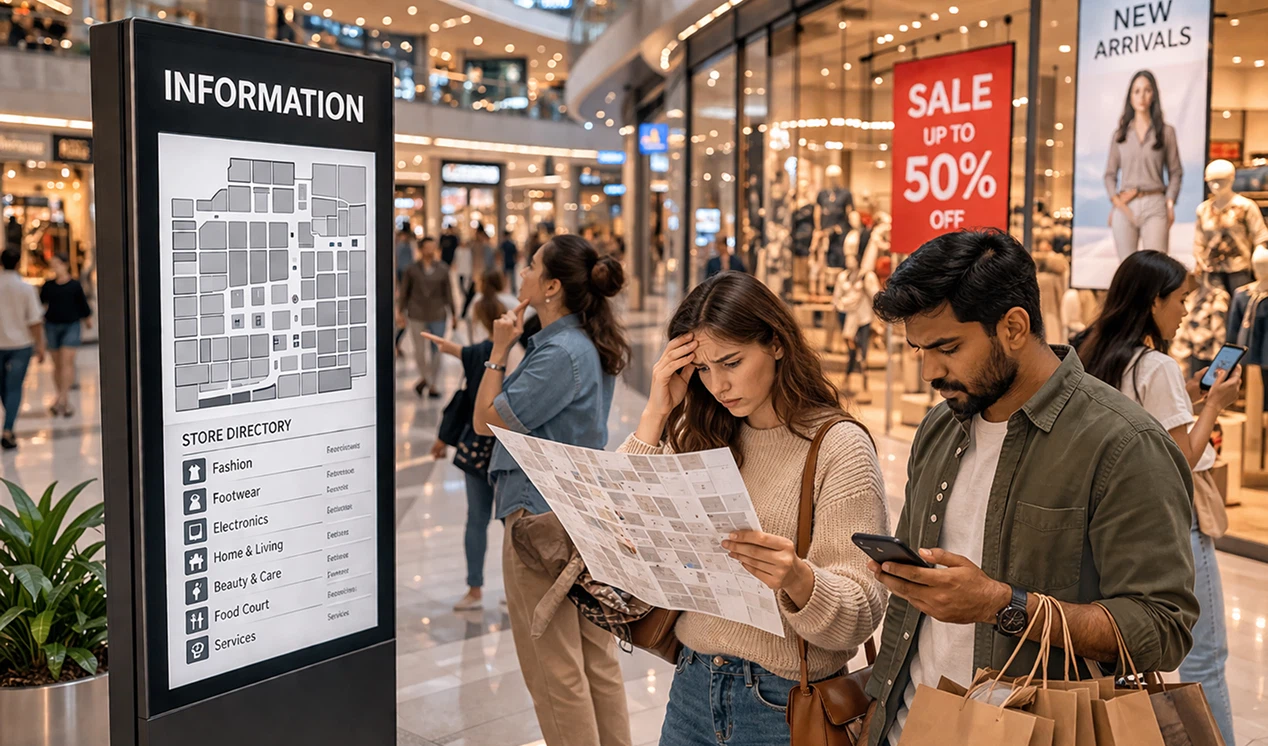 mall without advertising robot