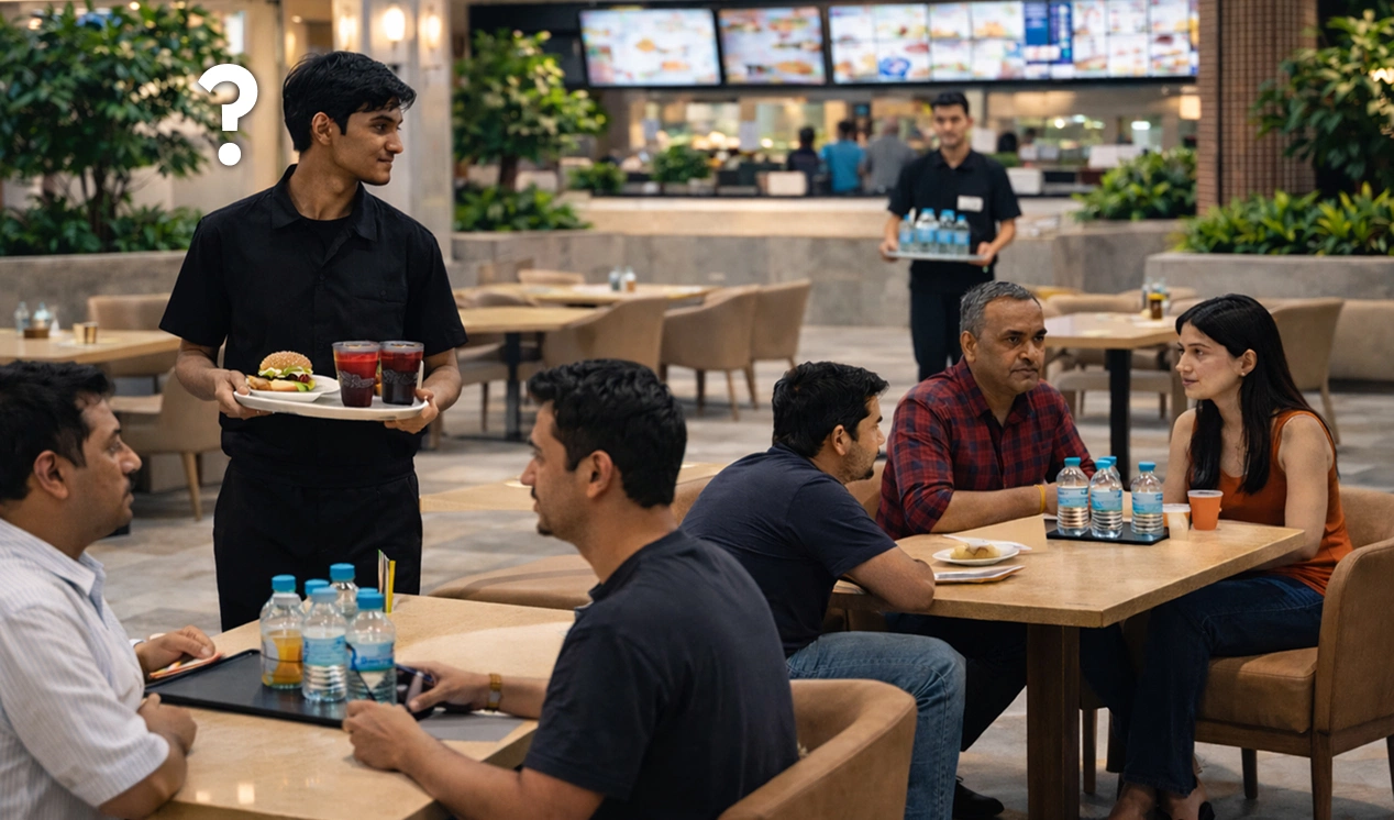 mall without serving robot