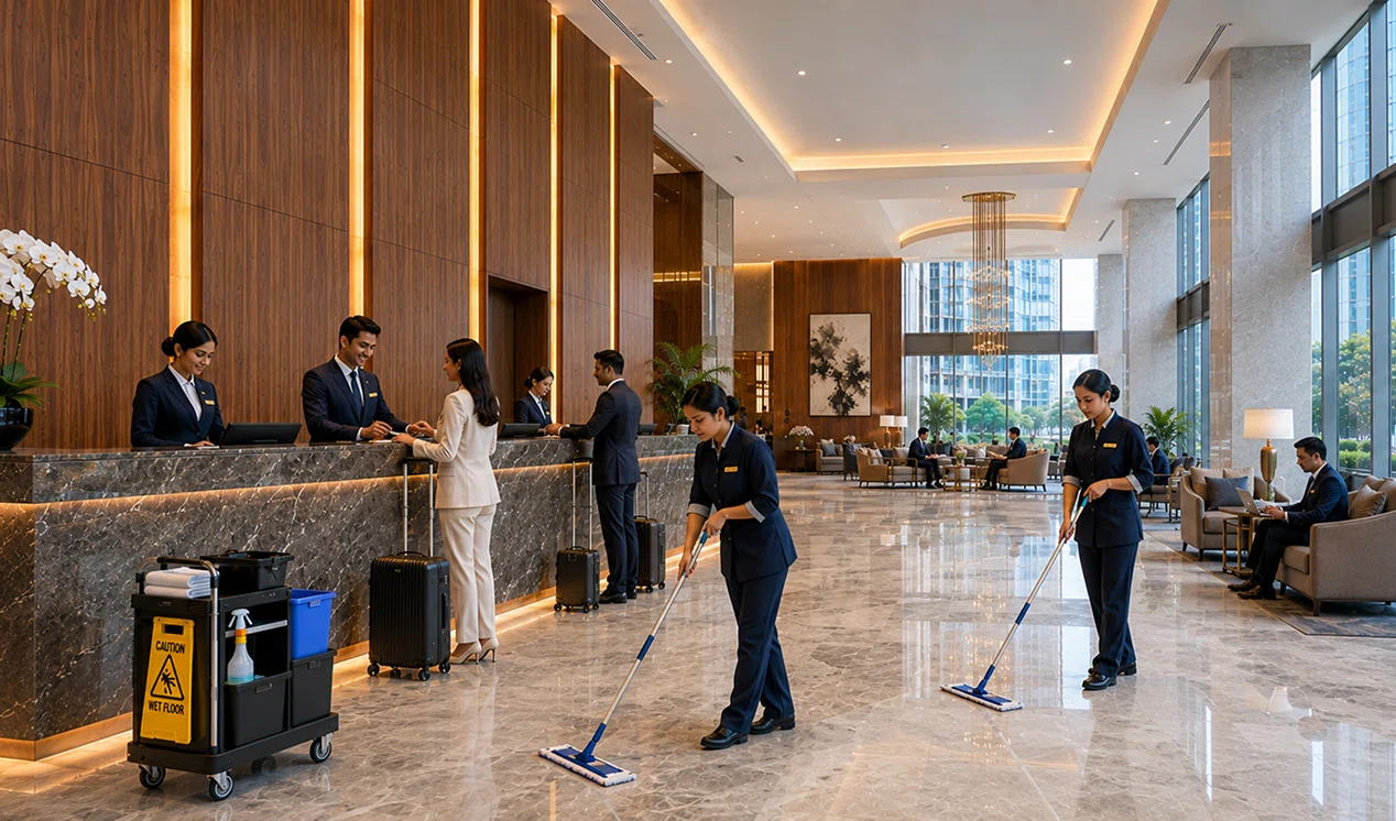 resort without cleaning robot
