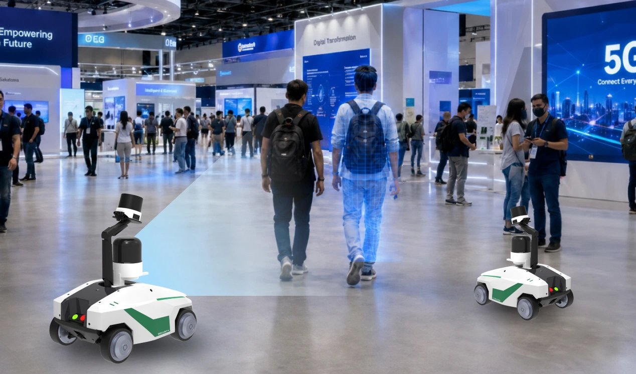 security patrol robot for events and exhibition centers