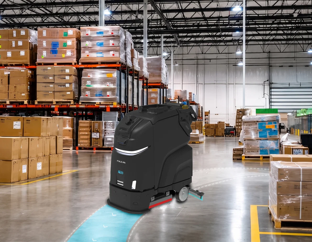 warehouse commercial cleaning robot