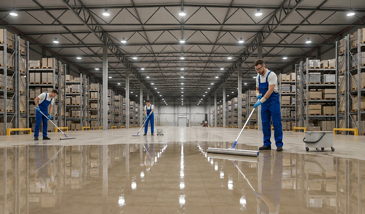 warehouses without cleaning robot