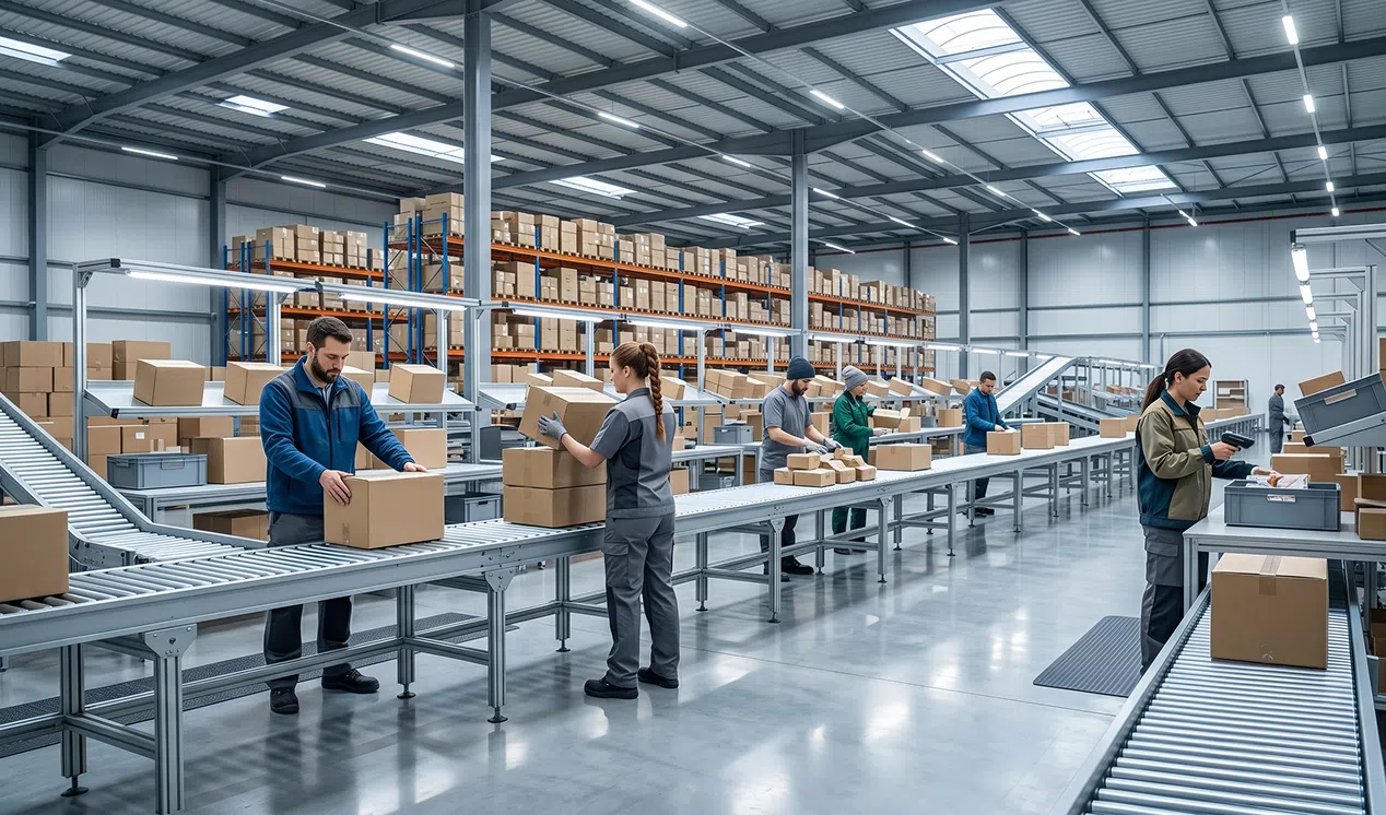 warehouses without robotic arm