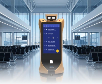 advertising robot for airports